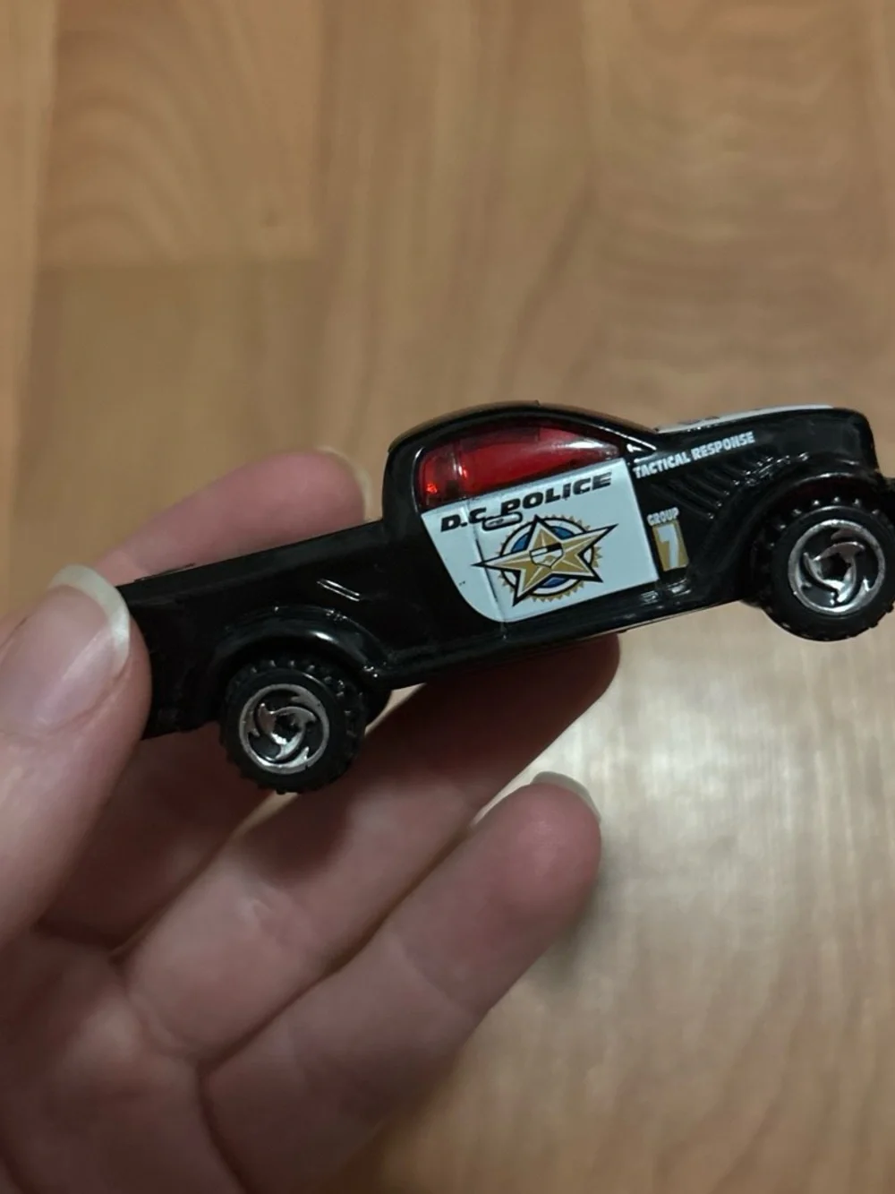 Black D.C. Police Toy Patrol Car for Kids - Die-Cast Police Vehicle